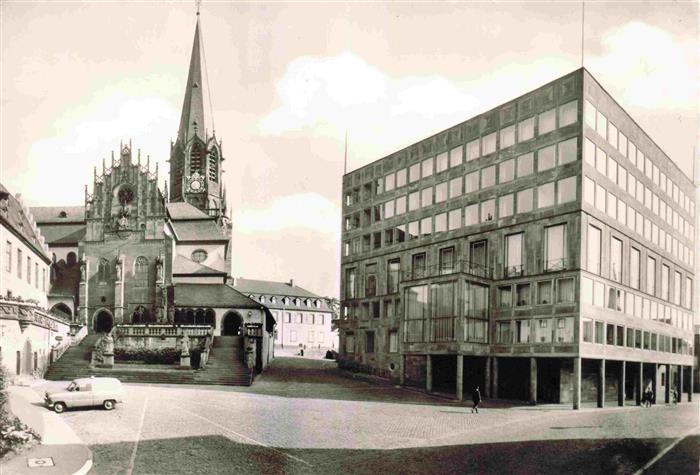 Aschaffenburg Main Stiftskirche und Rathaus