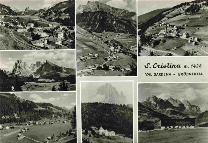 San Cristina Santa Cristina Valgardena Suedtirol IT Panorama Dolomiten