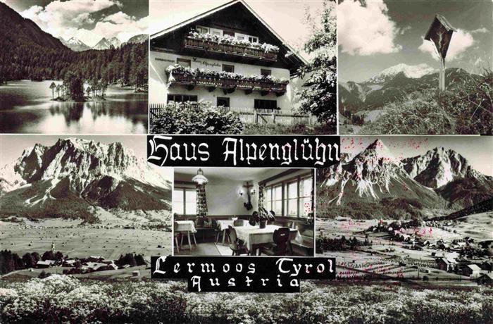 Lermoos Tirol AT Haus Alpengluehn Panorama Wegekreuz