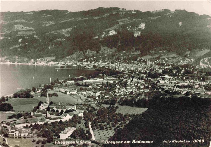 Bregenz Vorarlberg Bodensee Fliegeraufnahme