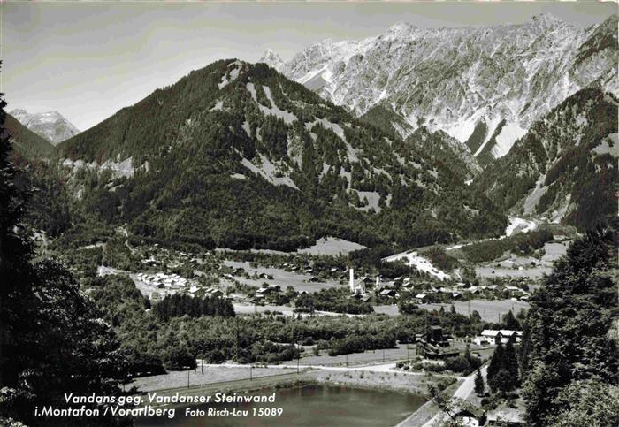Vandans Vorarlberg AT mit Vandanser Steinwand