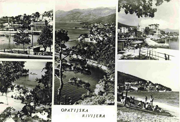 OPATIJA Abbazia Croatia Teilansichten Strand Kuestenpanorama