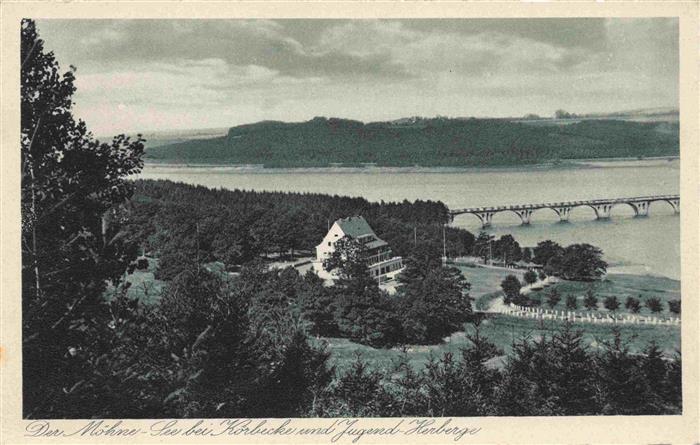 Koerbecke Moehnesee Panorama Jugendherberge Talsperre