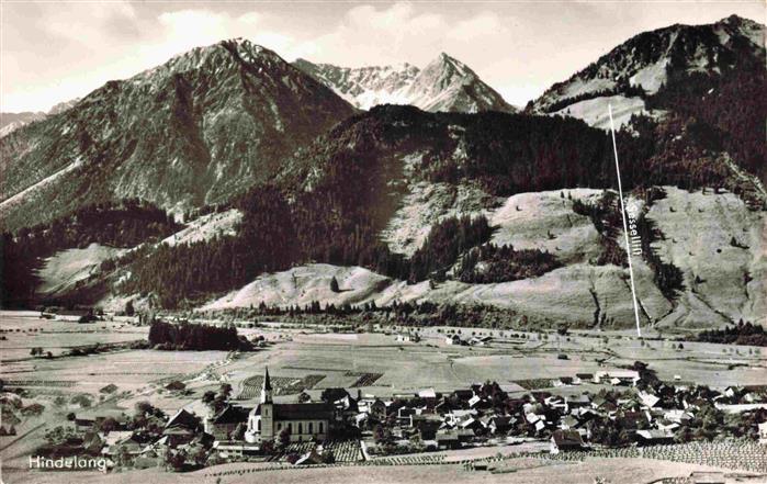 HINDELANG Oberallgaeu Fliegeraufnahme mit Breitenberg Rotspitze und Imberger Hor