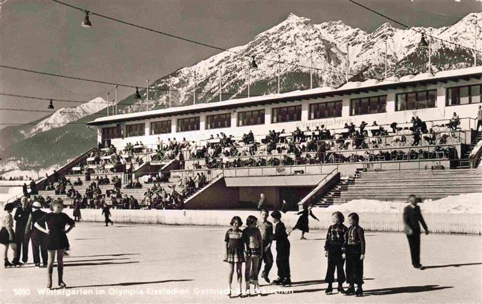 GARMISCH-PARTENKIRCHEN Bayern Wintergarten im Olympia Eisstadion