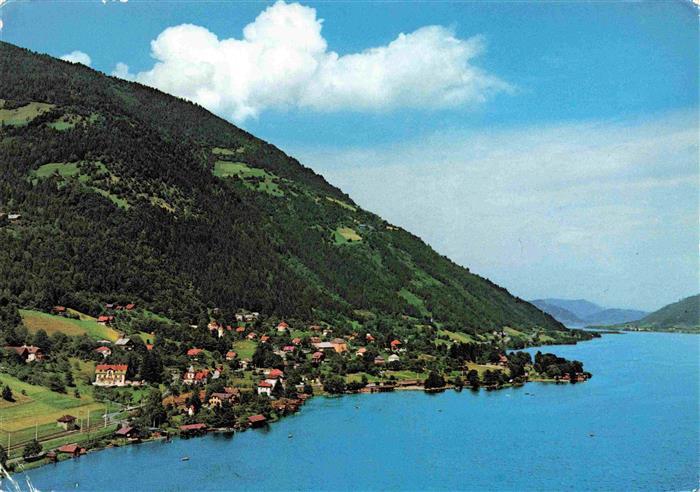 Sattendorf Ossiachersee Kaernten AT Fliegeraufnahme