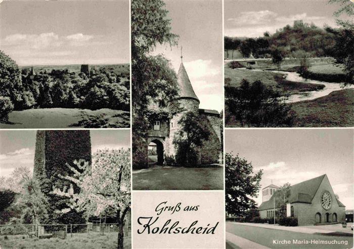 Kohlscheid Teilansichten Turm Stadttor Kirche Maria Heimsuchung