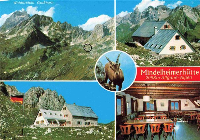 Mindelheimerhuette 2058m Schafalpkopfgruppe Oberstdorf in der Schafalpkopfgruppe