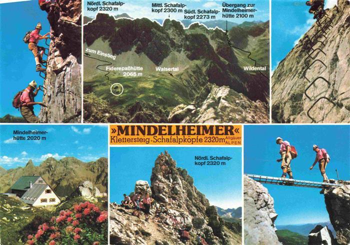 Mindelheimerhuette 2058m Schafalpkopfgruppe Oberstdorf Mindelheimer Klettersteig