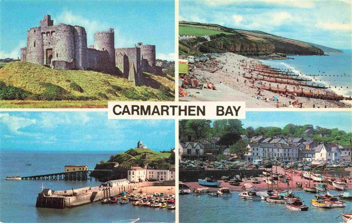 Carmarthenshire Wales UK Kidwelly Castle The Harbour Tenby The Beach Amroth Soun