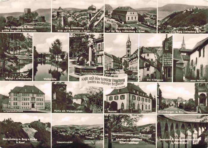 Kusel und seine Umgebung Orts und Teilansichten Kirchen etc