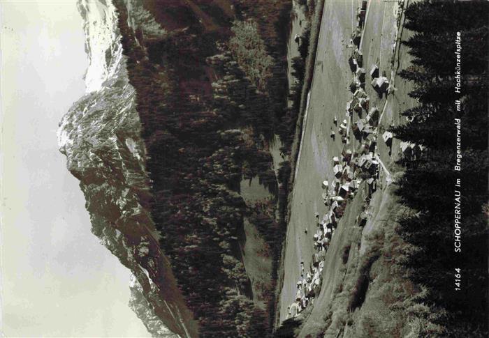 Schoppernau Vorarlberg AT im Bregenzerwald mit Hochkuenzelspitze