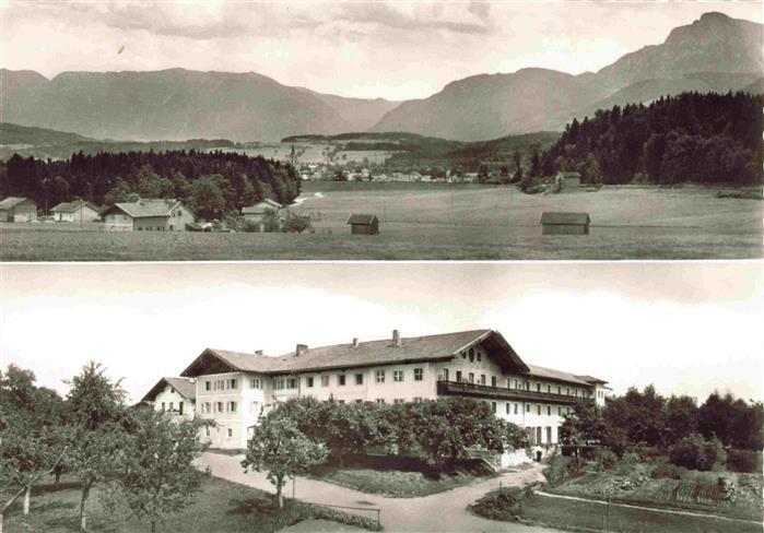 Teisendorf Oberbayern Panorama Moor und Kneippkurheim Holzhausen