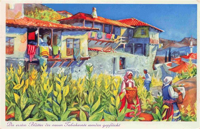 Melnik BG Malrischer Winkel aus dem beruehmten Tabakdorf Melnik Illustration