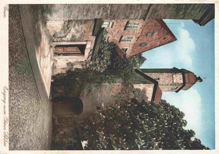 Greiz Thueringen Eingang zum Oberen Schloss