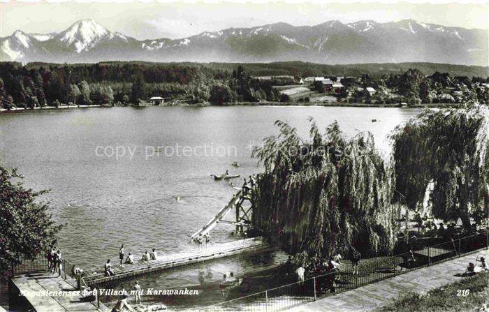 Magdalenensee Villach Kaernten AT mit Karawanken