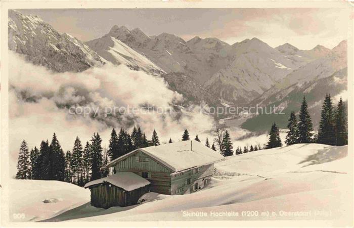 OBERSTDORF Bayern Skihuette Hochleite