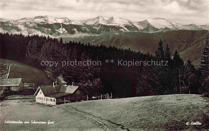 Schletteralm Isny Allgaeu am Schwarzen Grat