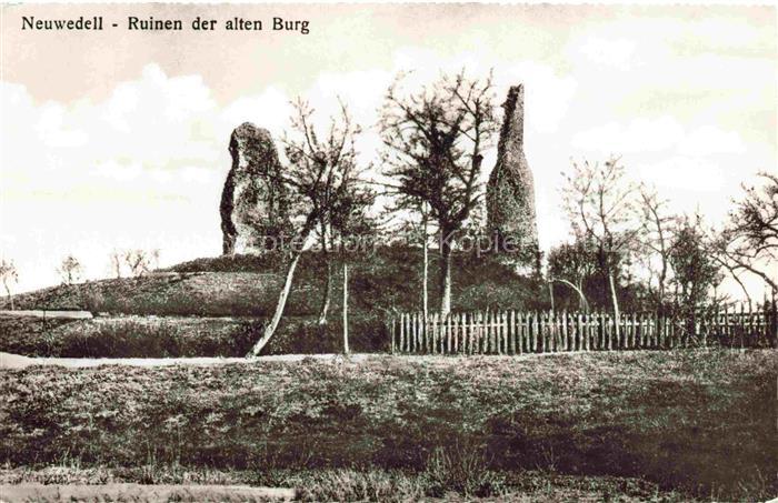 Neuwedell Pommern Drawno PL Ruinen der alten Burg