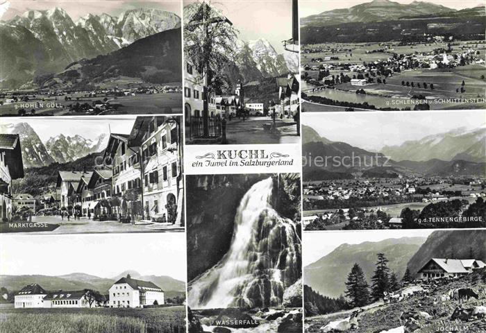 Kuchl Salzburg AT Hoher Goell Marktgasse Wasserfall Schlenken und Schmittenstein