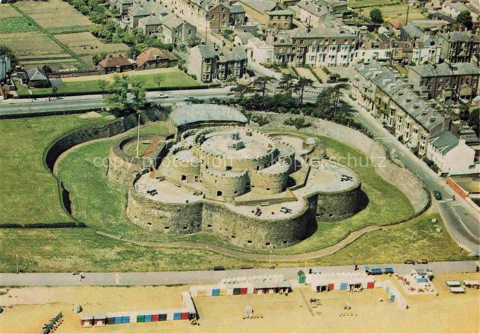 Kent UK Deal Castle Air view from south east