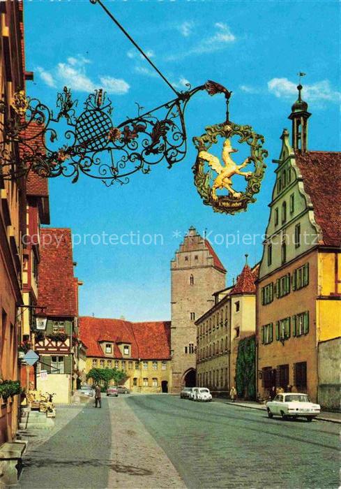 DINKELSBueHL Rothenburger Tor mit Greifenschild