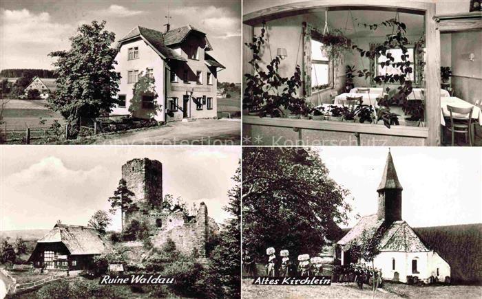 Martinsweiler Koenigsfeld Schwarzwald Gasthaus zum neuen Roessle Gaststube Ruine