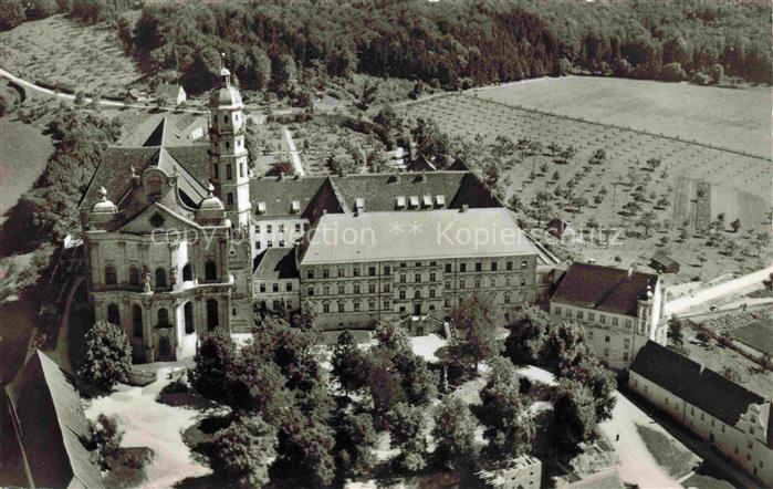 Neresheim Abtei Neresheim Fliegeraufnahme