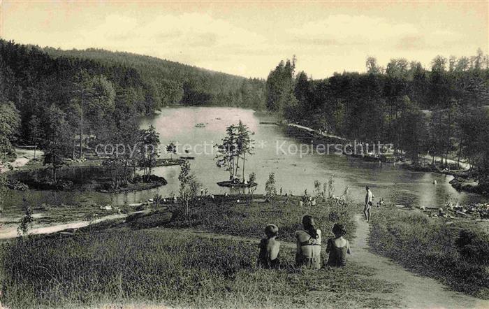 Ebnisee Welzheim BW Blick vom Campingplatz