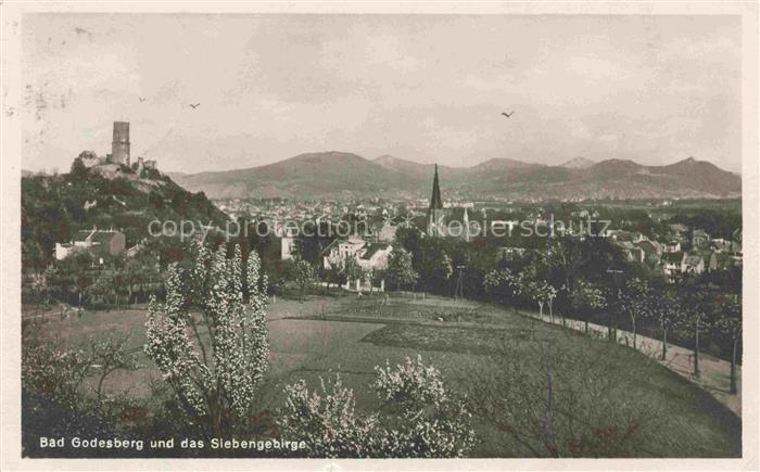 BAD GODESBERG Bonn mit Siebengebirge