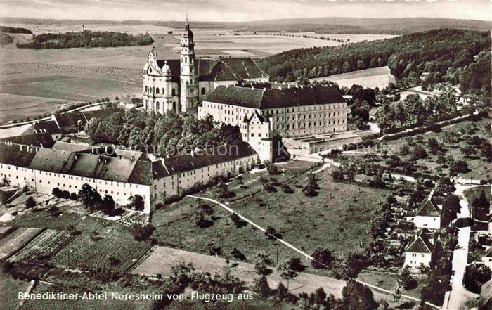 Neresheim Fliegeraufnahme mit Kloster