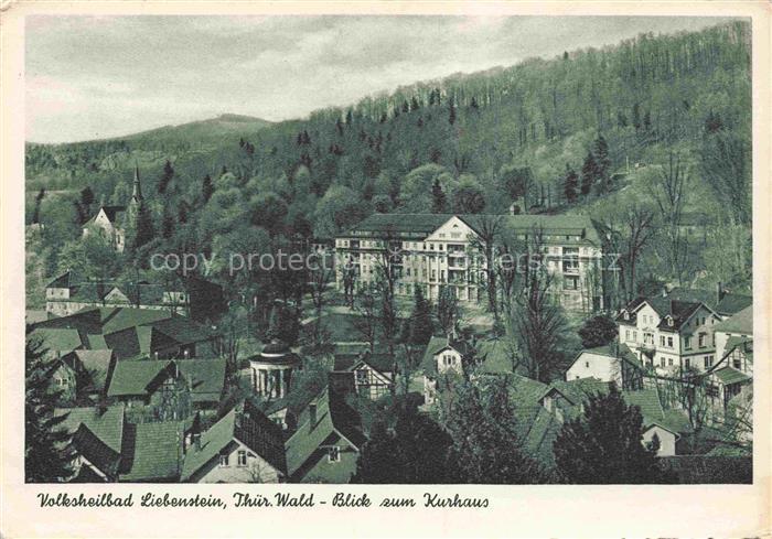 Liebenstein  Bad Thueringen Volksheilbad Liebenstein Blick zum Kurhaus