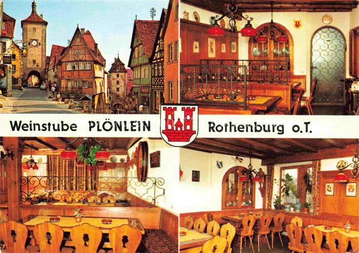 ROTHENBURG   TAUBER Stadttor Weinstube Ploenlein Gastraeume