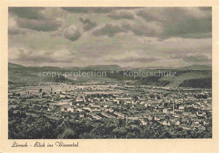 Loerrach BW Blick ins Wiesental