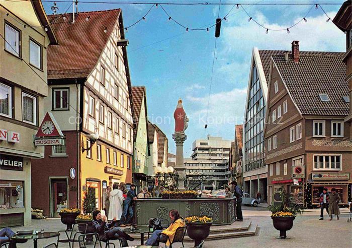 Aalen BW Marktplatz mit Blick auf das Neue Rathaus