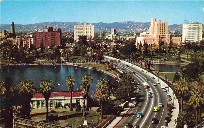 LOS ANGELES California USA Wilshire Boulevard through General Douglas Mac Arthur