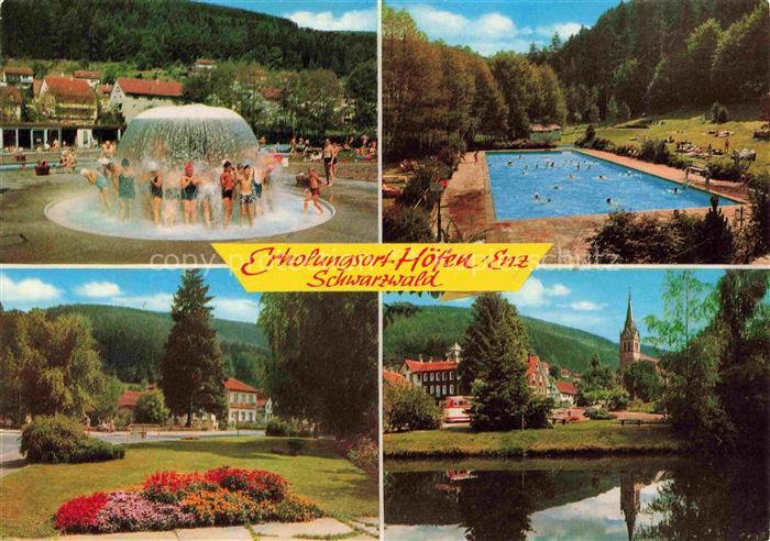 Hoefen  Enz Massagebrunnen im Freibad Park Kirche