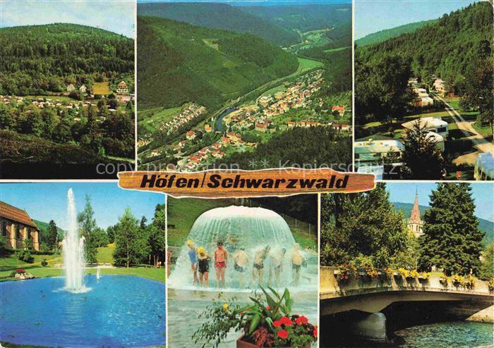 Hoefen  Enz Panorama Fliegeraufnahme Park Fontaene Massagebrunnen Enzpartie