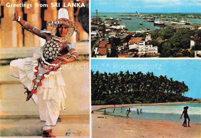 SRI LANKA Ceylon Kandyan Dancer Colombo Harbour Beach Sc
