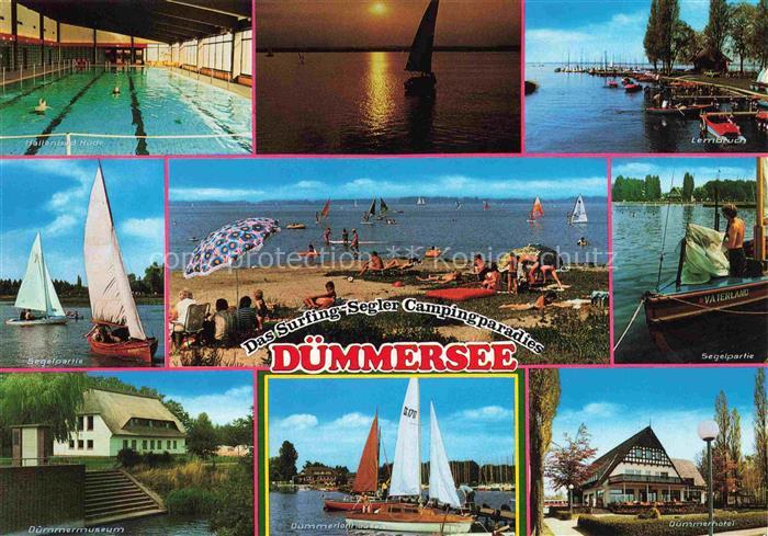 Duemmersee Mecklenburg-Vorpommern Hallenbad Lembruch Segelpartien Strand Duemmer