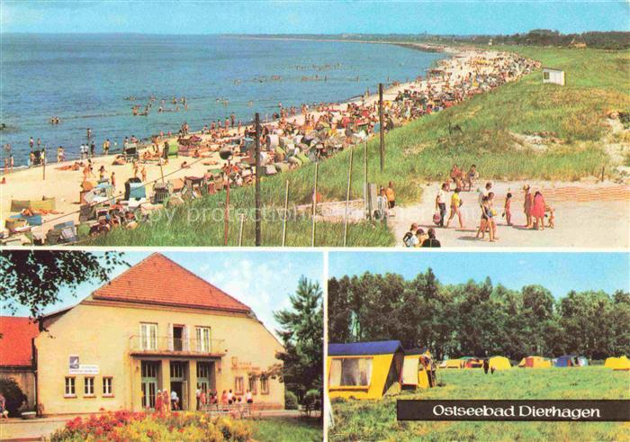 Dierhagen Ostseebad FDGB Heim Ernst Moritz Arndt Zeltplatz Strand