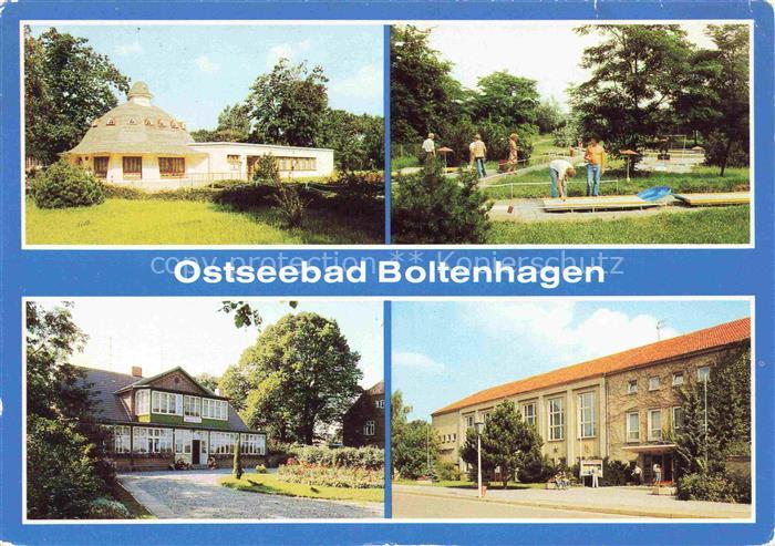 Boltenhagen Ostseebad HO Gaststaette Pavillon Minigolfanlage Haus am Meer FDGB E