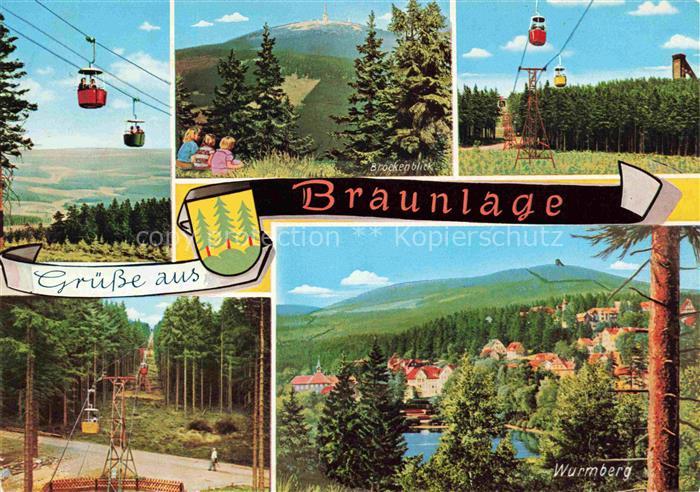 Braunlage Harz Seilbahn Wurmberg Panorama