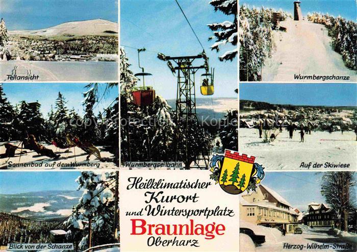 Braunlage Harz Panorama Wurmberg Seilbahn Wurmbergschanze Skiwiese Herzog Wilhel