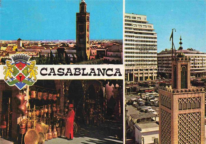 CASABLANCA Maroc et Armoiries de la ville