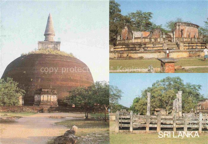 SRI LANKA Ceylon Rankoth Vehera Dagaba Circular Relic House The Flower Scroll Ha