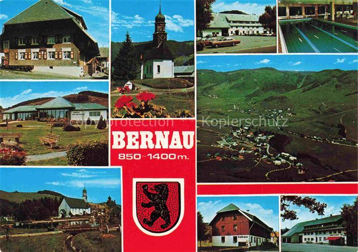 Bernau Schwarzwald Bauernhaus Park Kirchen Hallenbad Fliegeraufnahme