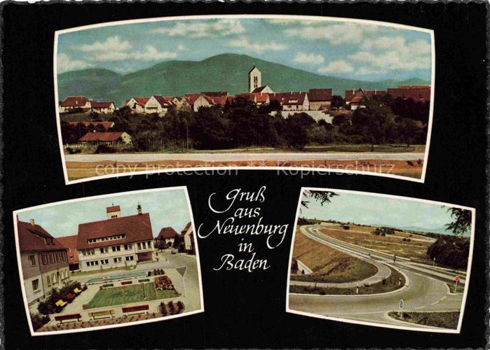 Neuenburg  Rhein Ortsansichten Strassenpartie