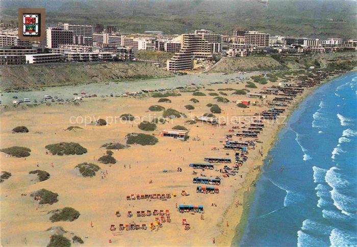 Playa del Ingles Gran Canaria ES Playa y Dunas Fliegeraufnahme