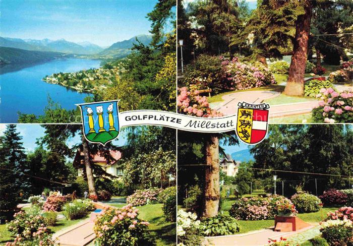 Millstatt Millstaettersee Kaernten AT Panorama Minigolfanlage